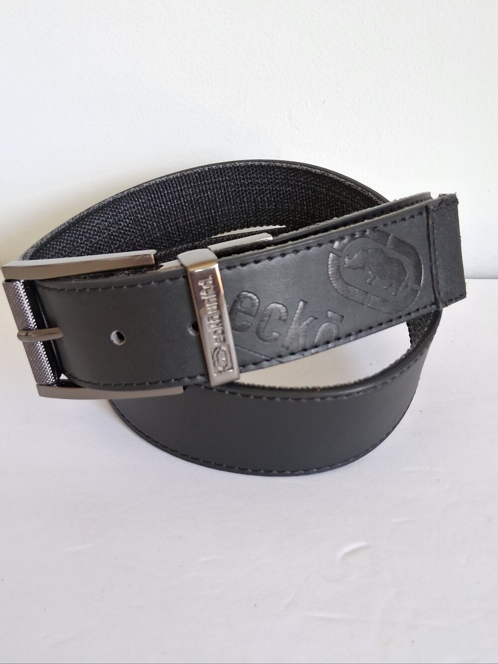 Eckō Unitd Leather/Fabric Belt Size 36 Black
